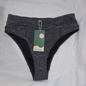 HALARA Sparkle Black Women's Bikini Bottoms